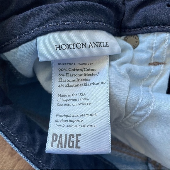 Paige Hoxton Ankle Distressed Jeans Size 28 - Picture 4 of 4